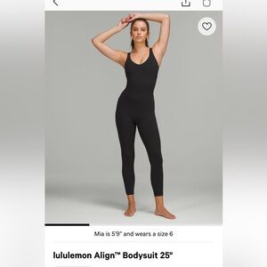lululemon Black Align Bodysuit